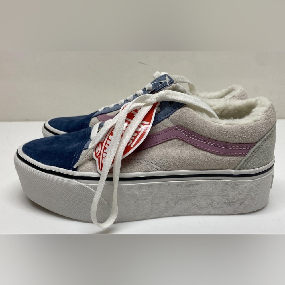 Vans Women’s Old Skool Suede Cozy Sherpa Sneakers Size 6.5 NWT MSRP $95 - Picture 5 of 10
